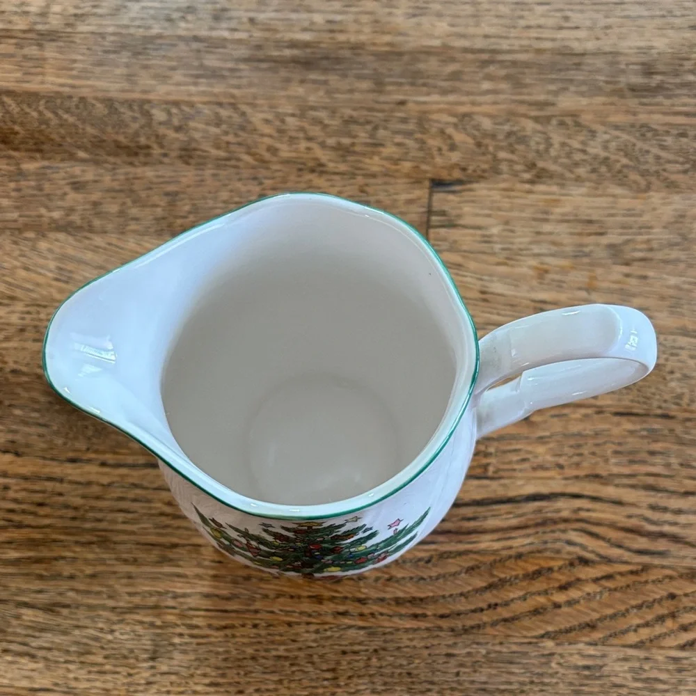 Nikko Happy Holidays Sugar and Creamer Set with Christmas Tree Design Like New! - Picture 7 of 10